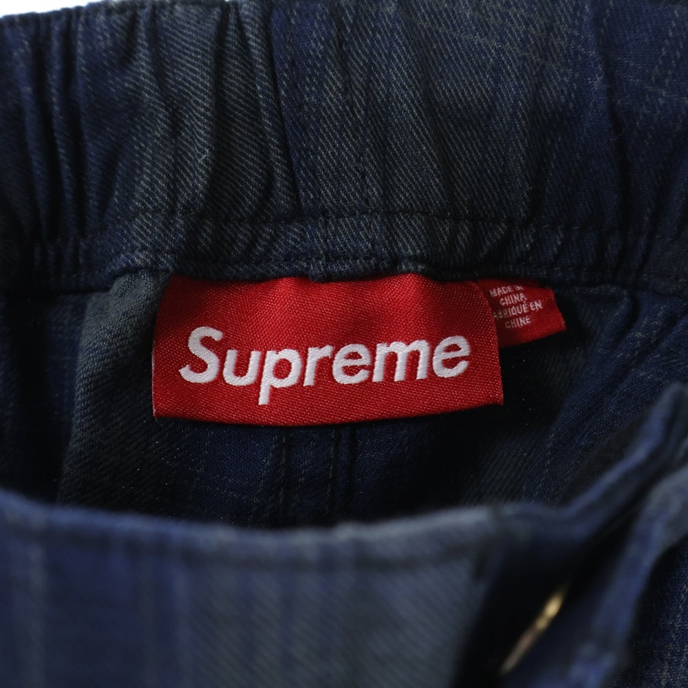 SUPREME(シュプリーム) 25SS Shadow Plaid Cargo Short シャドウ プライド カーゴ ハーフパンツ ショーツ ブルー/グレー