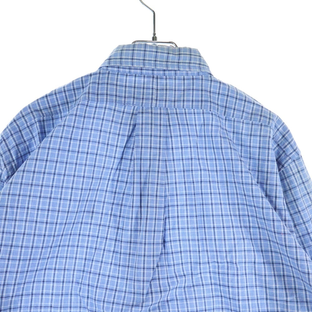 POLO RALPH LAUREN(ポロラルフローレン) ウィンドウペンチェック ボタンダウン 長袖シャツ ブルー
