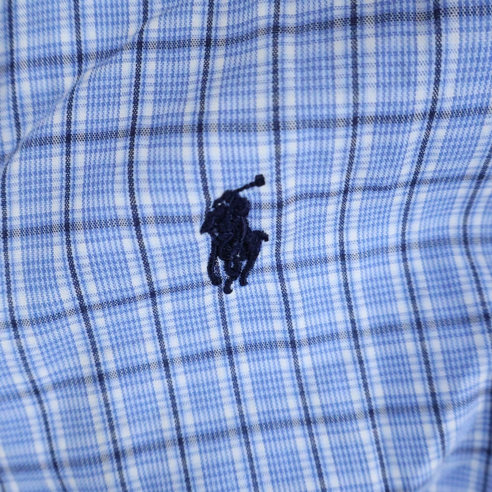POLO RALPH LAUREN(ポロラルフローレン) ウィンドウペンチェック ボタンダウン 長袖シャツ ブルー