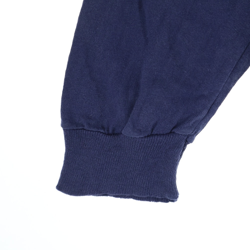 STUSSY(ステューシー) 80S VINTAGE 黒タグ クラウン 両面プリント 長袖Tシャツ カットソー ネイビー