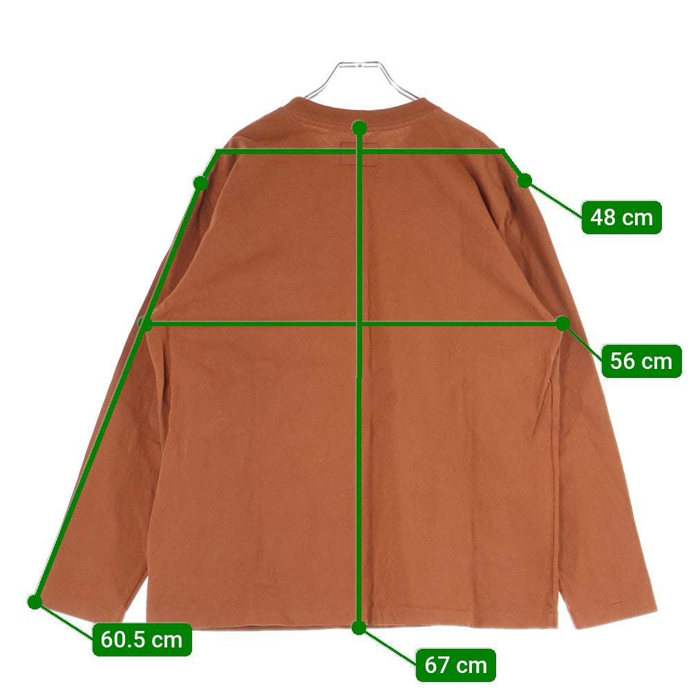 THE NORTH FACE(ザノースフェイス) 7OZ L/S POCKET TEE セブンオンス 胸ポケット クルーネック カットソー 長袖Tシャツ ブラウン NT3961N