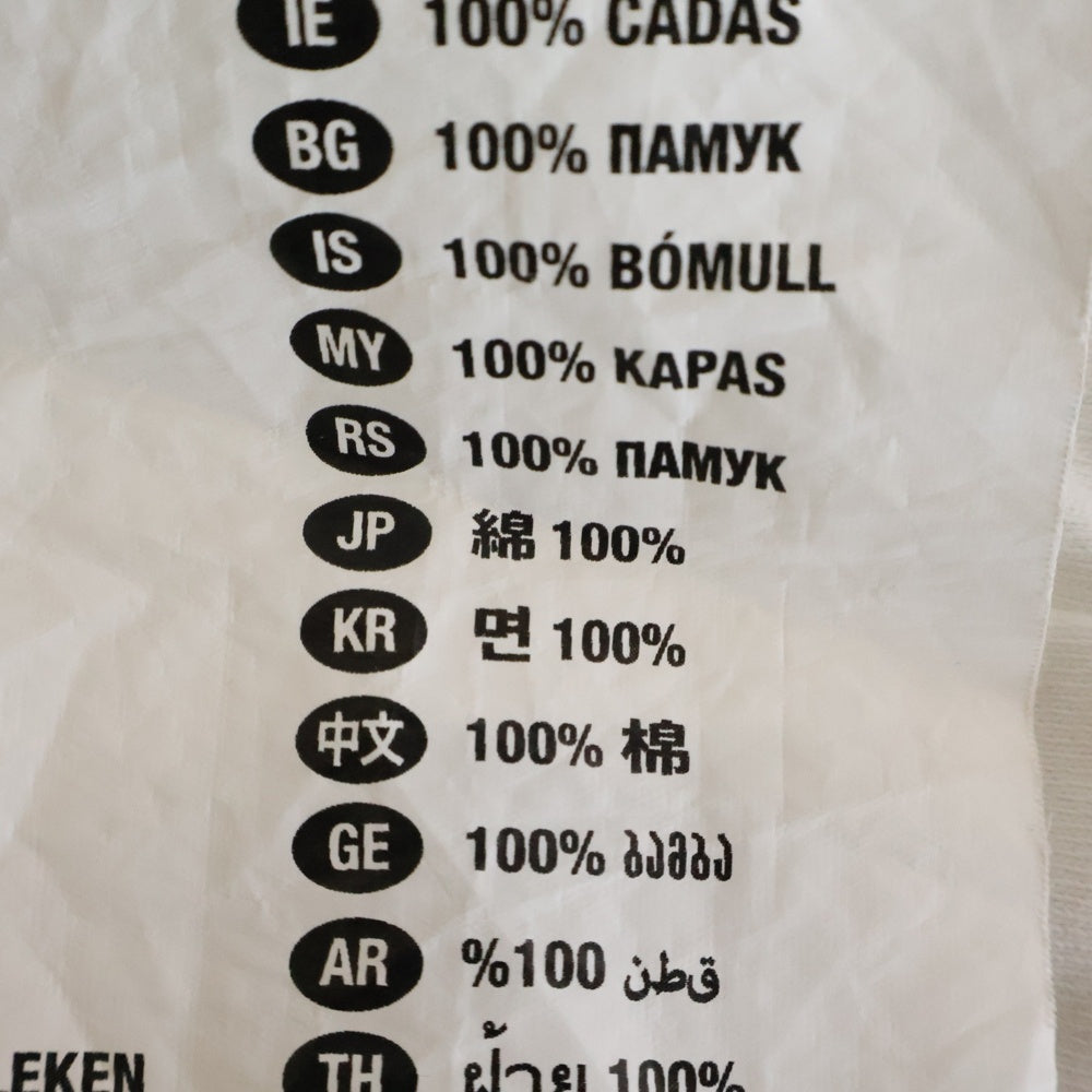 VETEMENTS(ヴェトモン) 19AW BIG TAG LOGO T-SHIRT ビッグタグ ロゴ 半袖Tシャツ カットソー ホワイト UAH20TR611