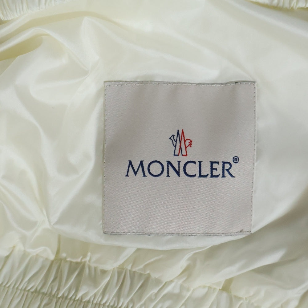 MONCLER(モンクレール) AINE ロゴワッペン ウィンドブレーカー ジャケット ホワイト/グリーン キッズ I19541A00030 レディース