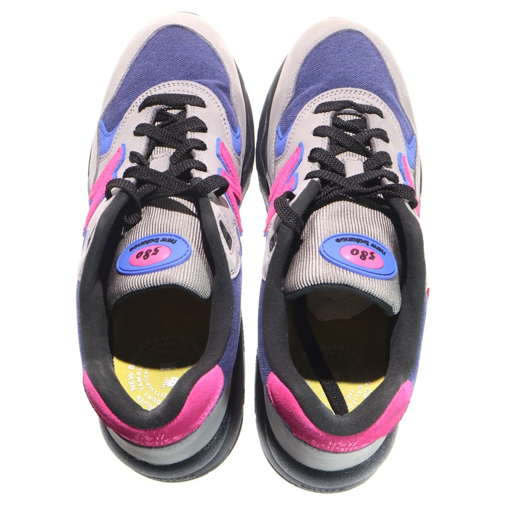 New Balance(ニューバランス) ×LEVI'S MT580LV2 リーバイス ローカットスニーカー グレー/ネイビー/ピンク US9.5/27.5cm
