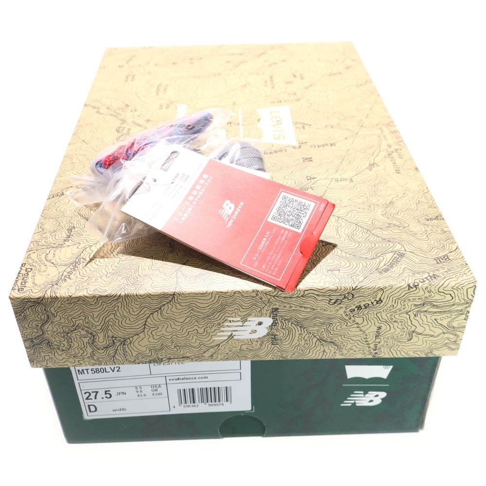 New Balance(ニューバランス) ×LEVI'S MT580LV2 リーバイス ローカットスニーカー グレー/ネイビー/ピンク US9.5/27.5cm