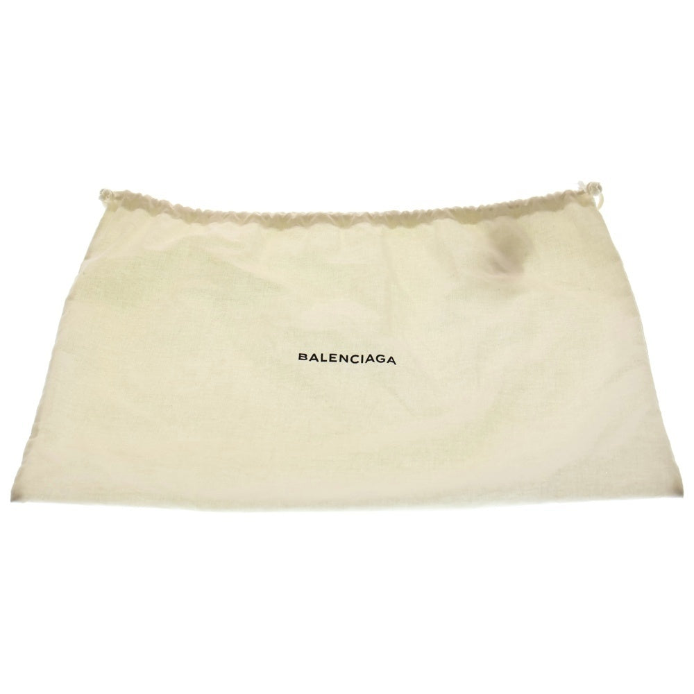 BALENCIAGA(バレンシアガ) ロゴデザイン キャンバスポシェット ショルダーバッグ アイボリー/ブラック レディース