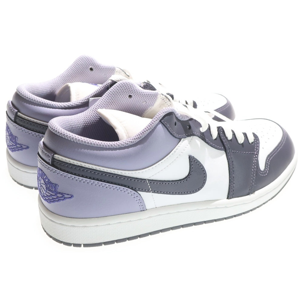 NIKE(ナイキ) AIR JORDAN 1 LOW エア ジョーダン 1 ローカットスニーカー パープル/ホワイト USUS8.5/26.5cm 553558-145