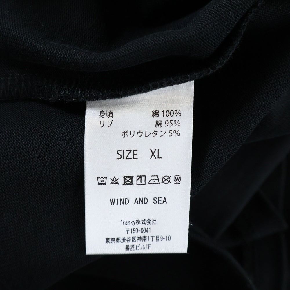 WIND AND SEA(ウィンダンシー) 24SS ×MINEDENIM マインデニム PHOTO S/S TEE フォトプリント クルーネック カットソー 半袖Tシャツ ブラック WDS-C-MND-24-Q4-05