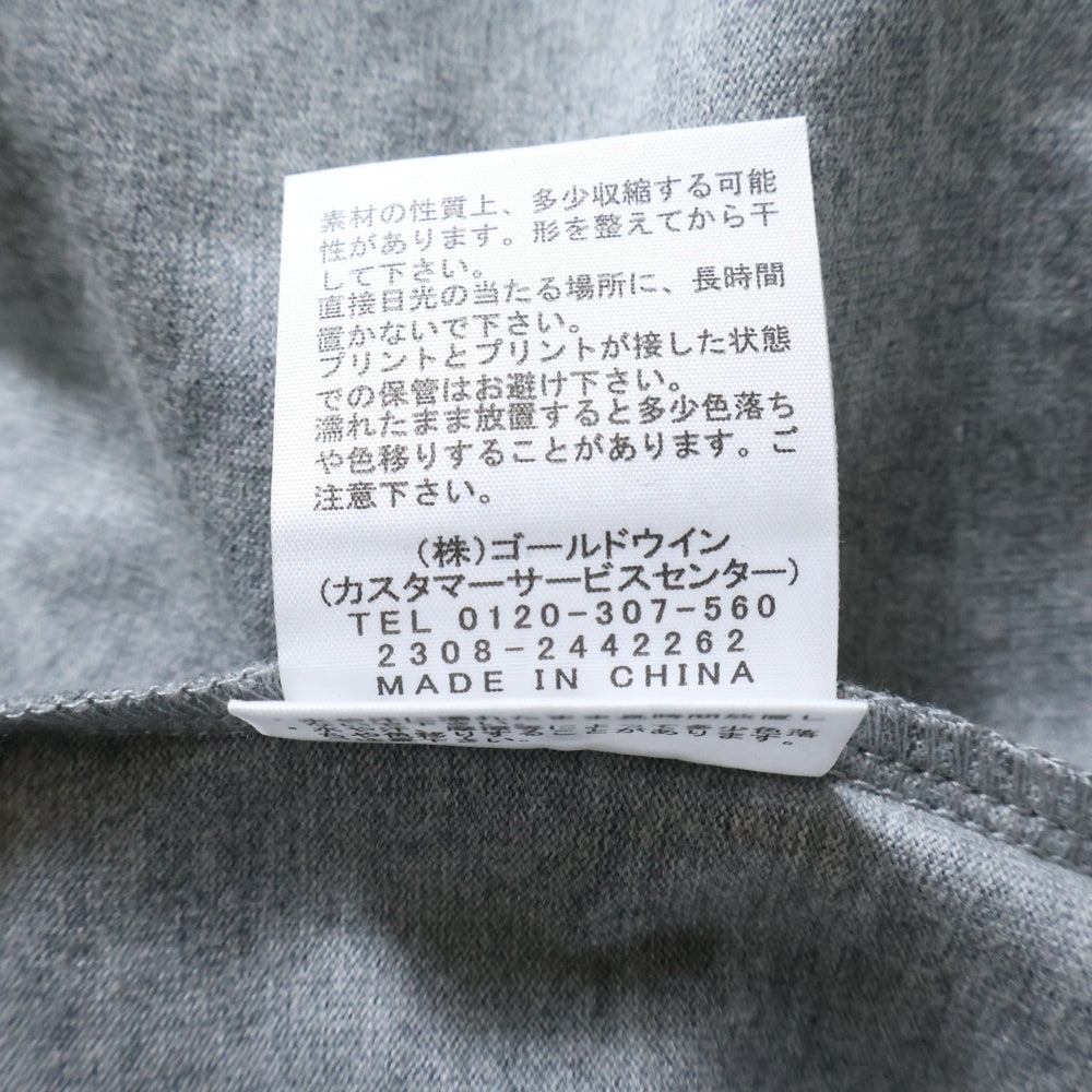 THE NORTH FACE(ザノースフェイス) 胸ロゴデザイン クルーネック カットソー半袖Tシャツ グレー NT32436
