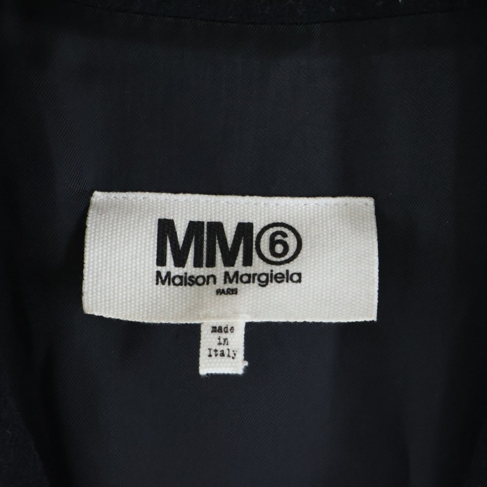 MM6 Maison Margiela(エムエムシックスメゾンマルジェラ) 19AW ウール チェスター コート レディース ブラック S52AA0070 S47852
