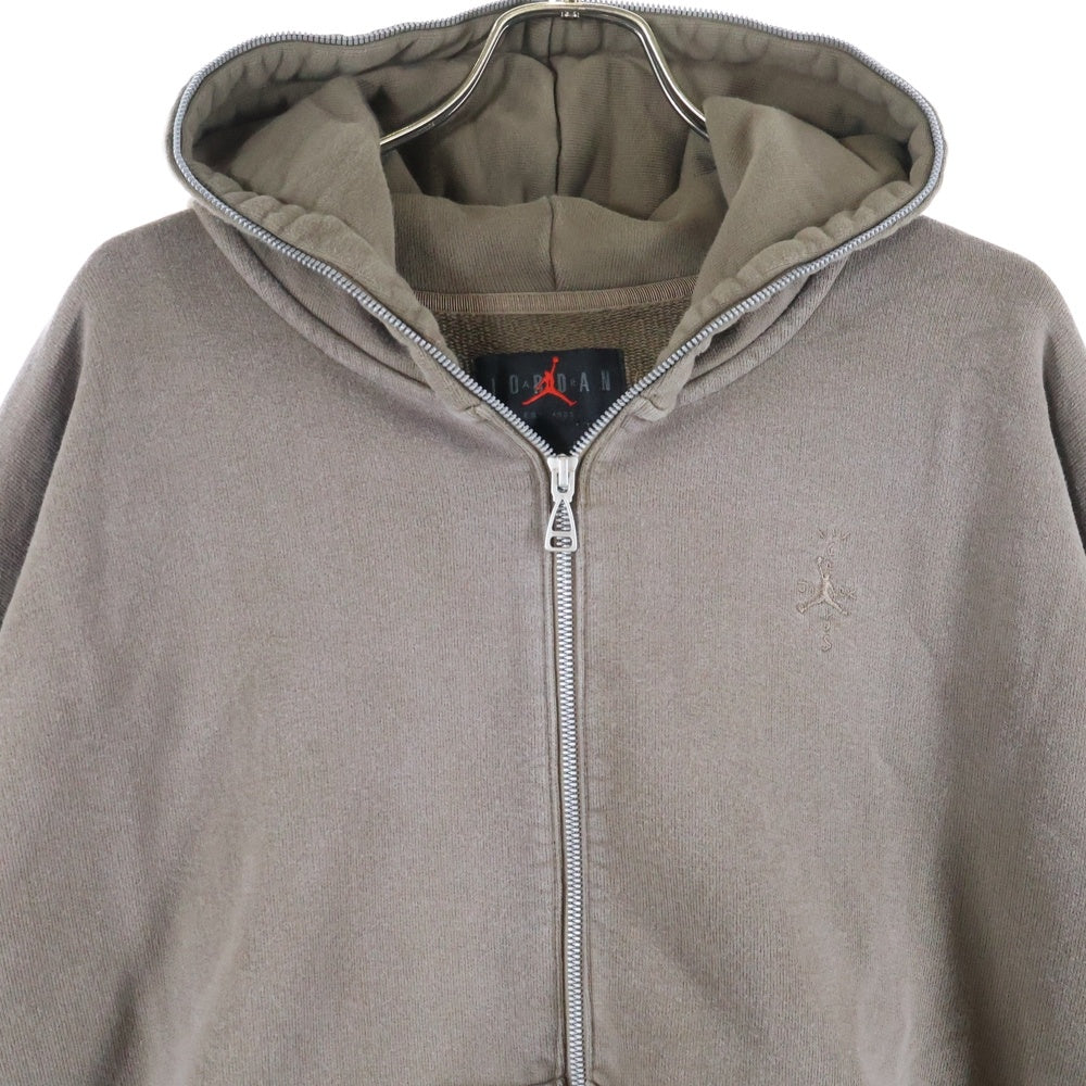 JORDAN BRAND(ジョーダンブランド) ×TRAVIS SCOTT M FULLZIP HOODIE PALOMINO トラヴィススコット パロミノ フルジップフーディー パーカー ブラウン DZ5500-275