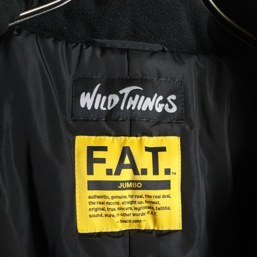 FAT(エフエーティー) ×WILDTHINGS WILDGARDEN ワイルドシングス ワイルドガーデン 総柄 フーデッドパファージャケット ブラウン F32420-JK05-AB