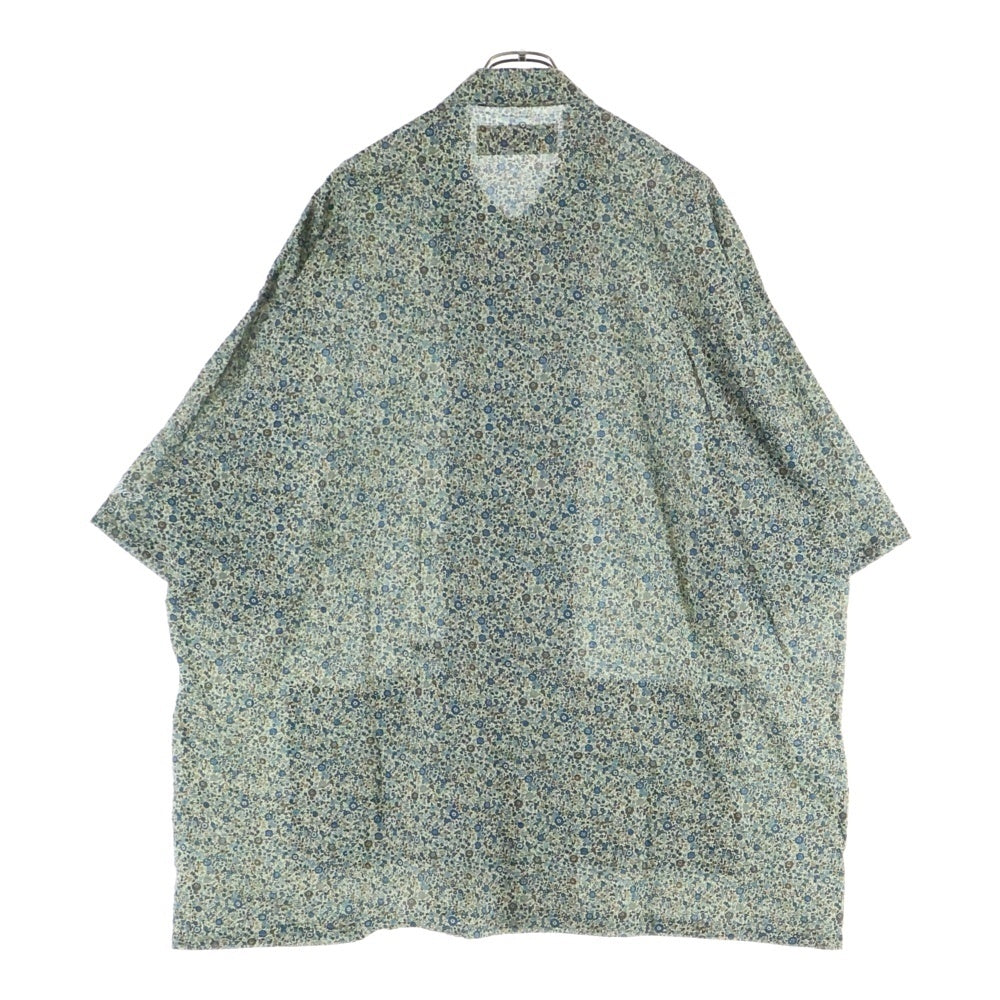 FAT(エフエーティー) FIBERSSOM フィバーサム 総柄 レギュラーカラー 半袖シャツ グリーン F32510-SH17-AB
