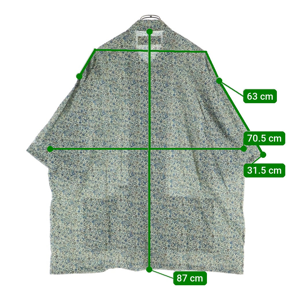 FAT(エフエーティー) FIBERSSOM フィバーサム 総柄 レギュラーカラー 半袖シャツ グリーン F32510-SH17-AB