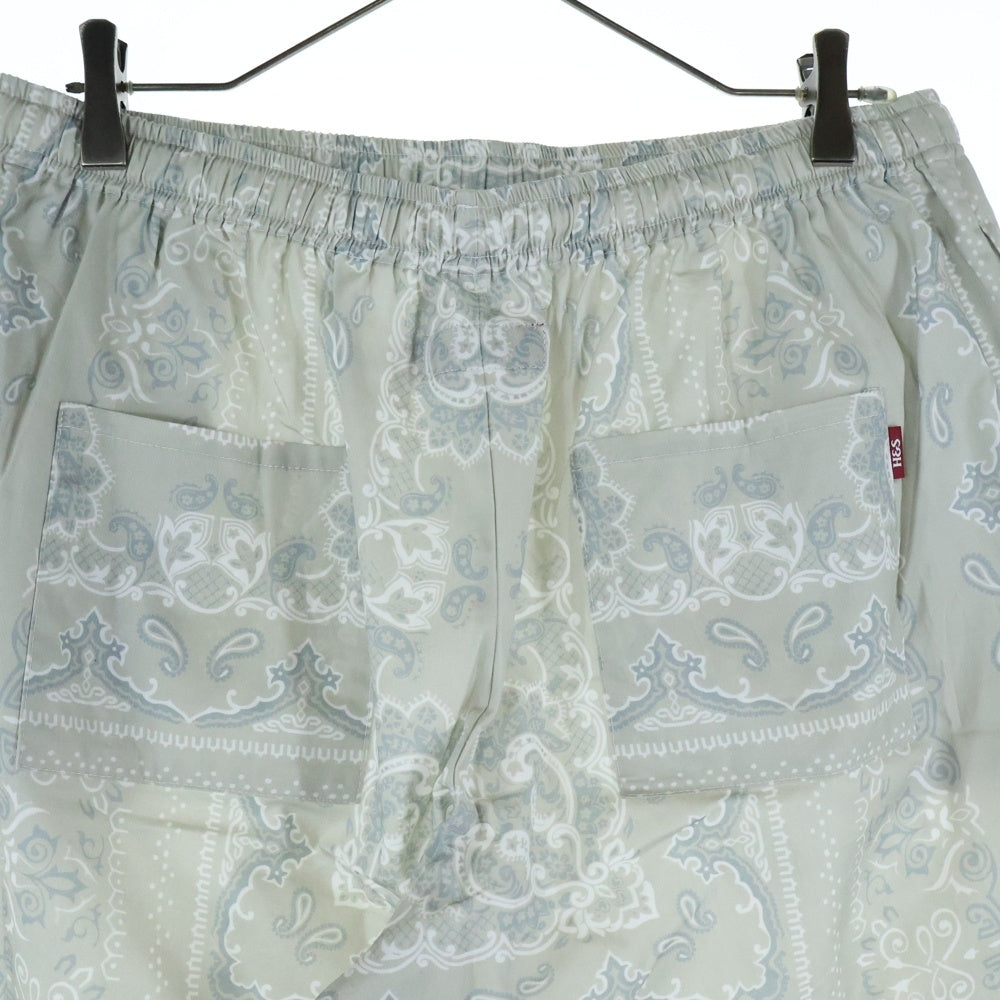 Hideandseek(ハイドアンドシーク) Bandana Pattern Short バンダナパターン ショーツ ハーフパンツ アイボリー HP-050325