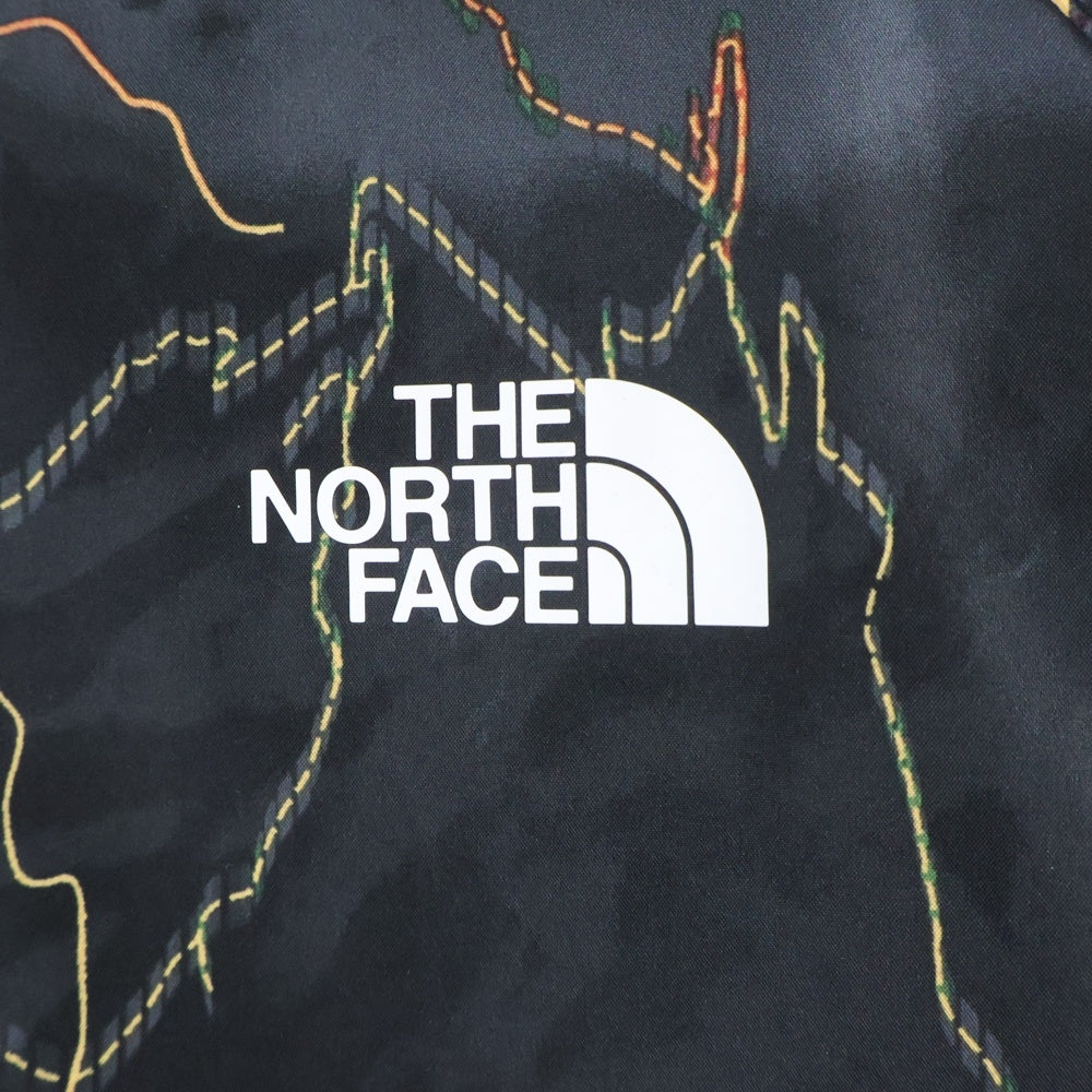 THE NORTH FACE(ザノースフェイス) 23SS NOVELTY TNF RAIN HOODIE ノベルティ 総柄 レインフーディー ナイロンジャケット ブラック NF0A7ZYD