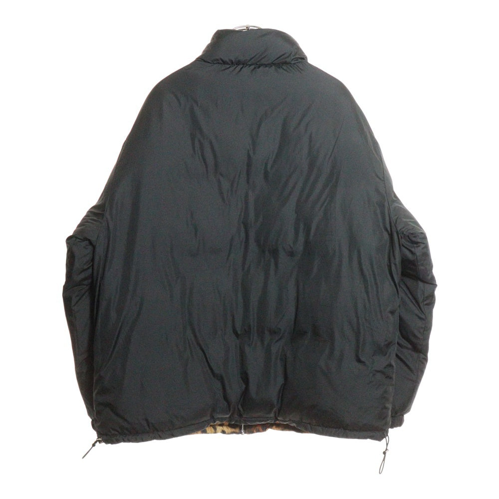 Subciety(サブサエティ) PATTERNED PADDED JACKET パターンド レオパード リバーシブルパファージャケット ブラック/ブラウン 105-62527