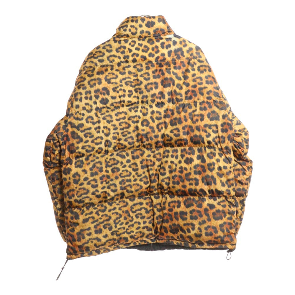 Subciety(サブサエティ) PATTERNED PADDED JACKET パターンド レオパード リバーシブルパファージャケット ブラック/ブラウン 105-62527