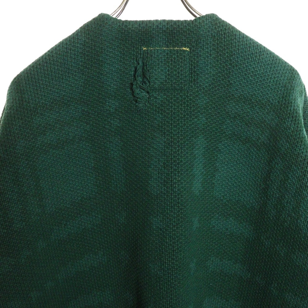 UNION(ユニオン) ×BORN X RAISED DISTRESSED CARDIGAN ボーンアンドレイズド ディストレス ダメージ加工 カーディガン グリーン