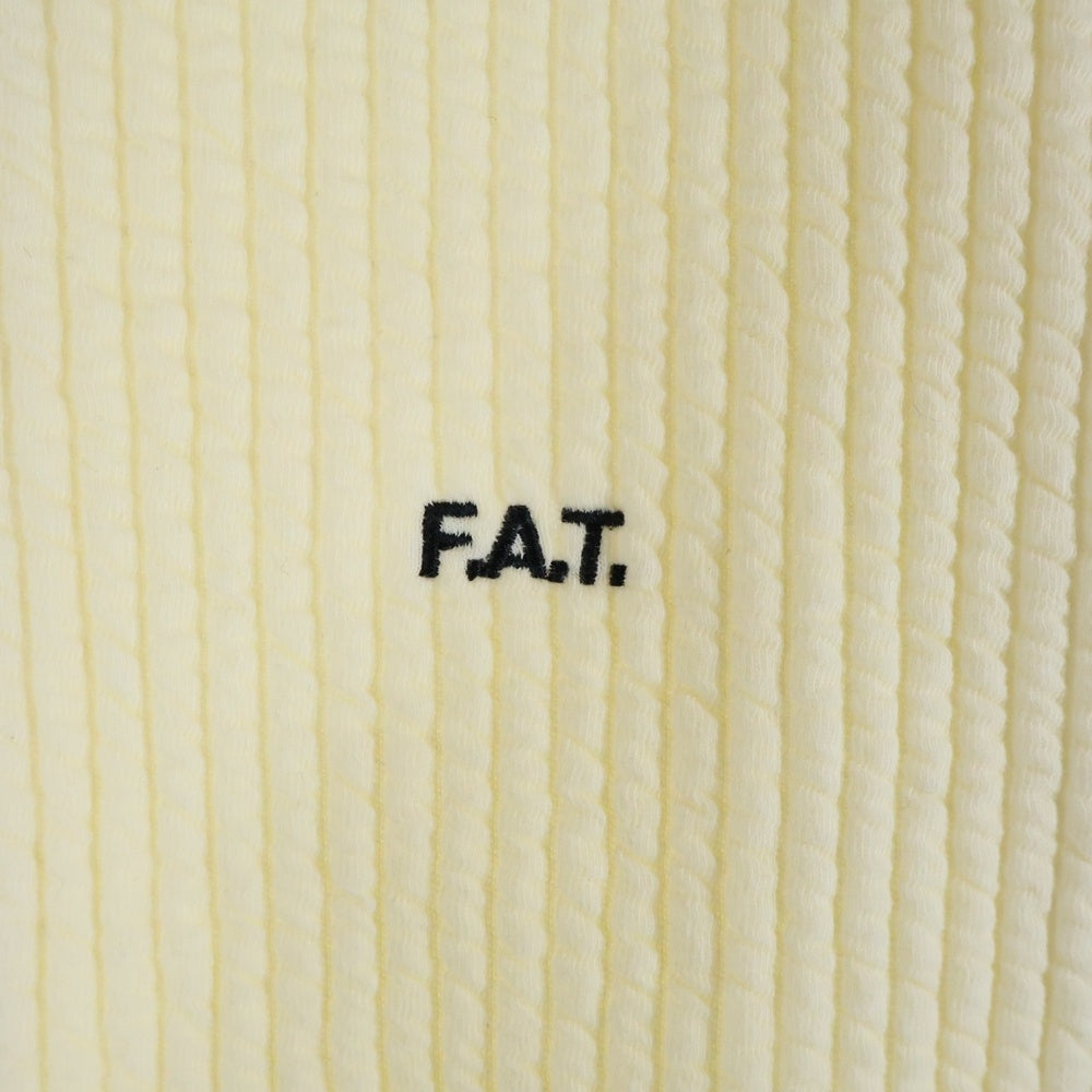 FAT(エフエーティー) QUILHALF キルハーフ キルティング ハーフジップ プルオーバースウェット トレーナー アイボリー F32420-SW11-AB