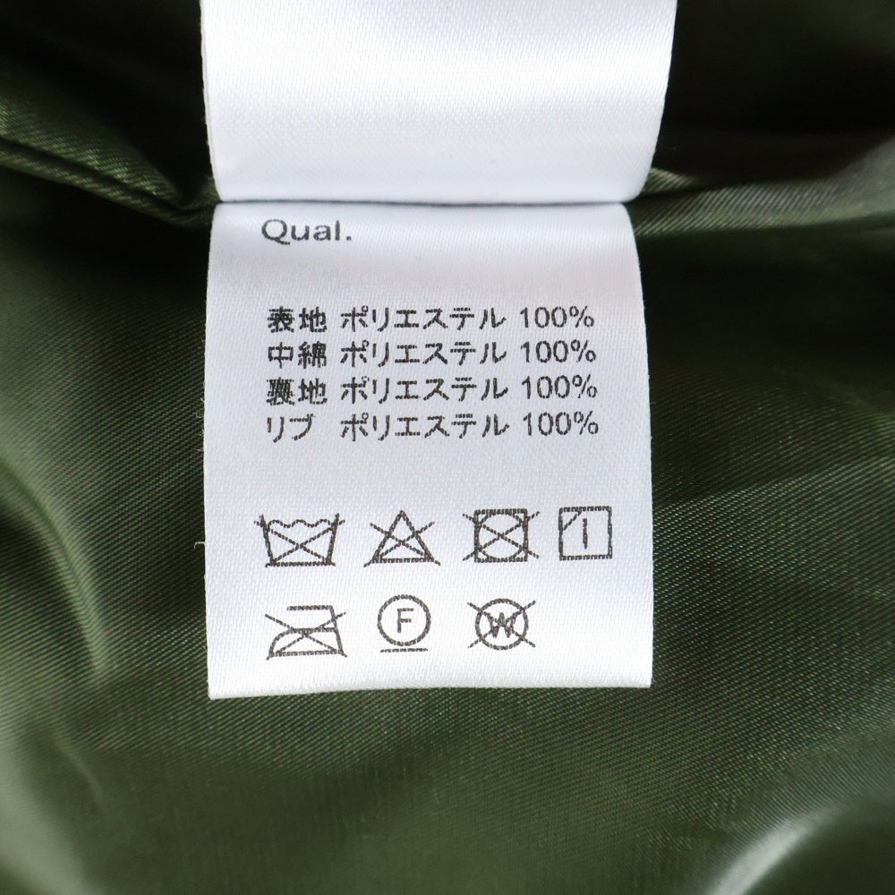 NOISESCAPE(ノイズスケープ) Embroidery design flight jacket エンブロイダリーデザイン ボンバー フライトジャケット カーキ NSA095-4CD