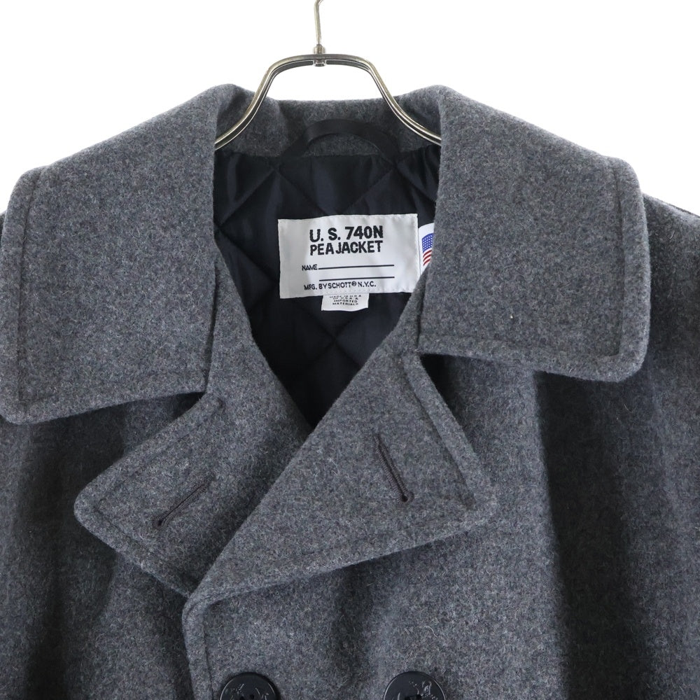 SCHOTT(ショット) U.S.740N PEA JACKET ウール ピーコートジャケット グレー