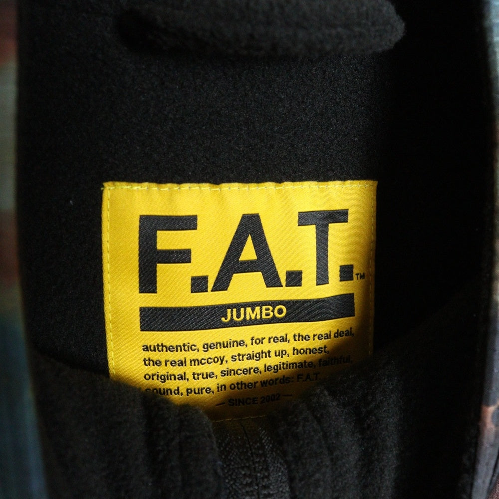 FAT(エフエーティー) SHELLSMOG シェルスモッグ 総柄 ジップアップ ナイロンジャケット マルチカラー F32510-JK04-AB