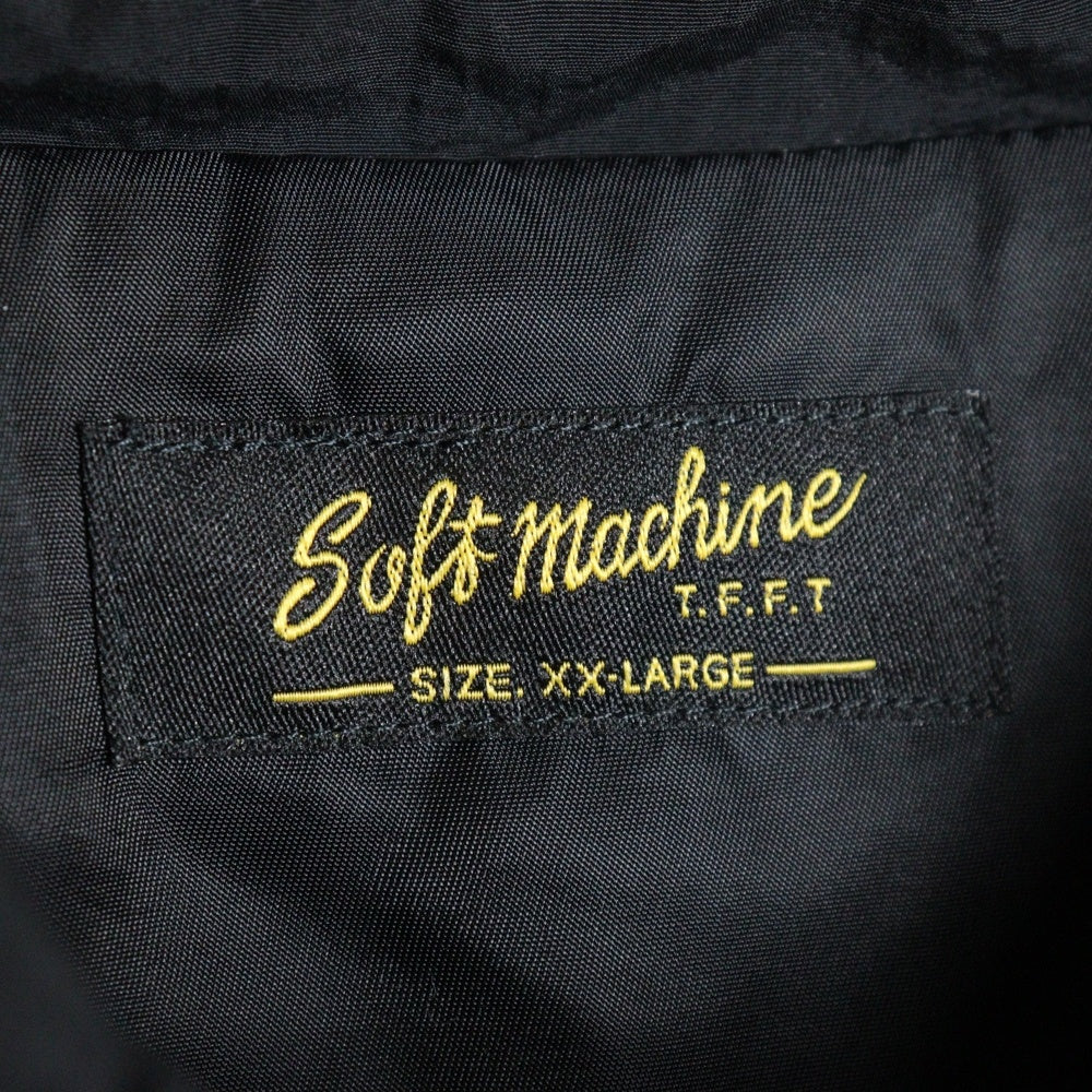 SOFT MACHINE(ソフトマシーン) ALONE JACKET アローン ジップアップ ナイロンジャケット ブラック
