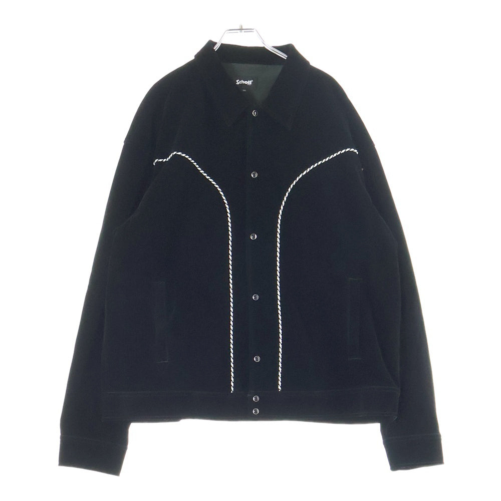 SCHOTT(ショット) VELOR WESTERN JACKET ヴェロア ウエスタンジャケット ブラック 782-5152004