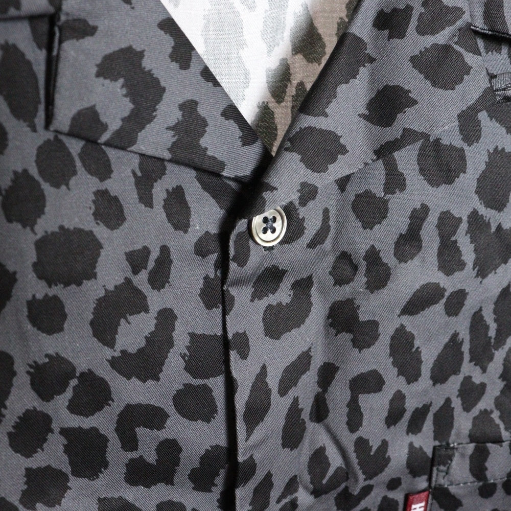 Hideandseek(ハイドアンドシーク) Panther L/S Shirt パンサー レオパード 長袖シャツ グレー HS-030225