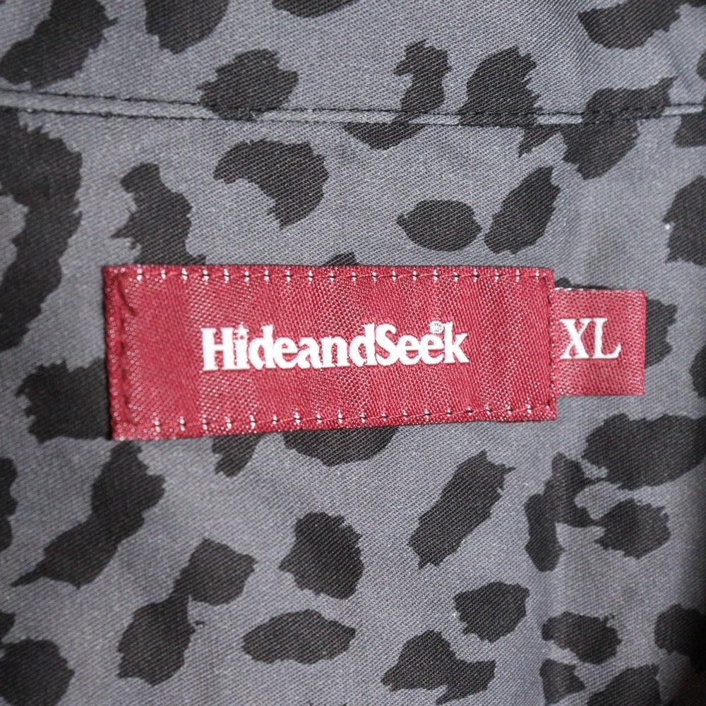 Hideandseek(ハイドアンドシーク) Panther L/S Shirt パンサー レオパード 長袖シャツ グレー HS-030225