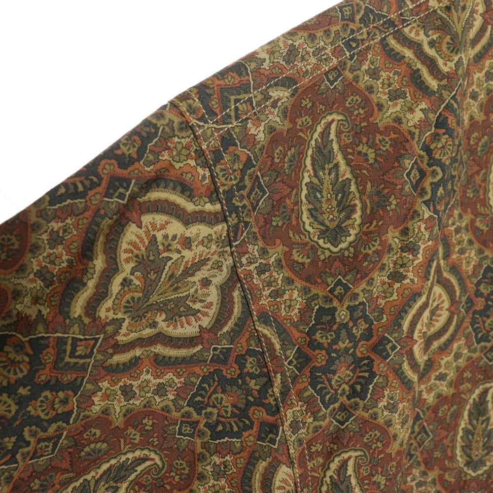 FAT(エフエーティー) LIBERGAN リバーガン ペイズリー柄 スナップボタン カーディガン ブラウン F32420-SH10-AB