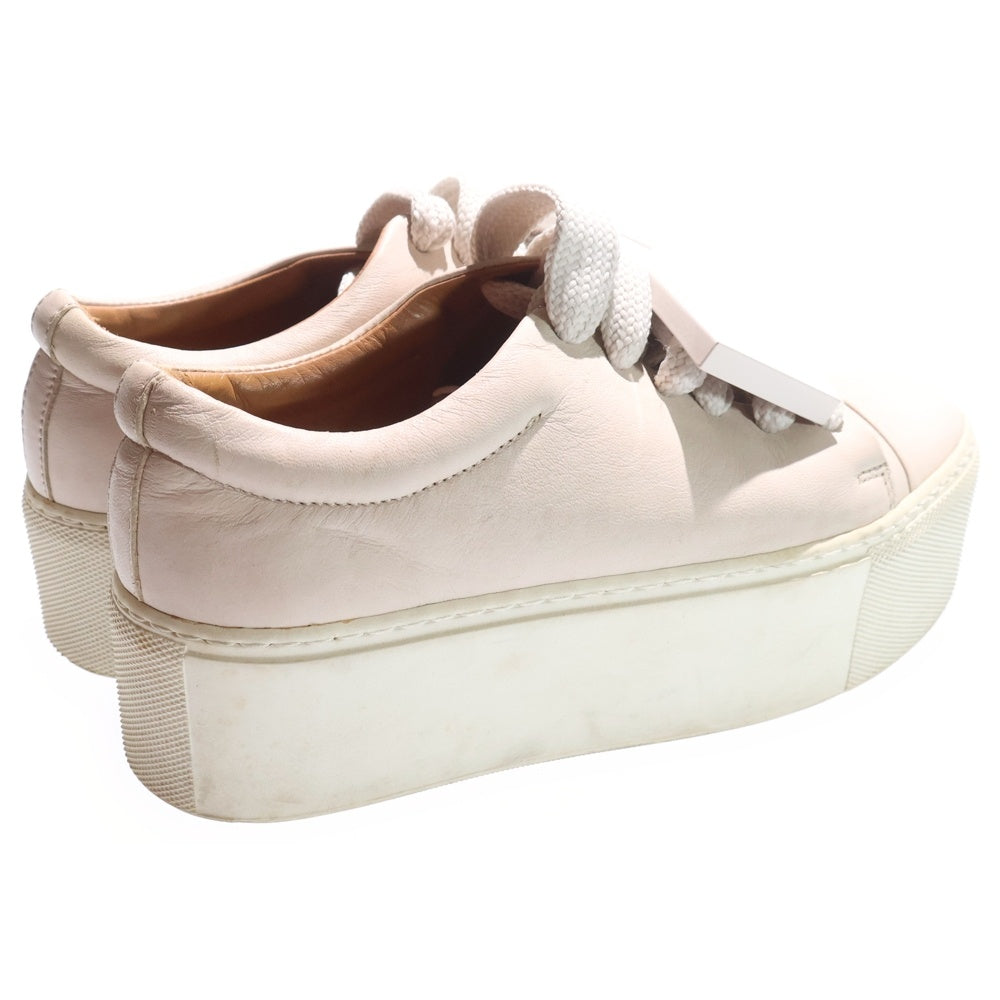 Acne Studios(アクネ ストゥディオズ) DRIHANNA NAPPA 厚底レザーローカットスニーカー アイボリー 1E7176-3D1036 レディース