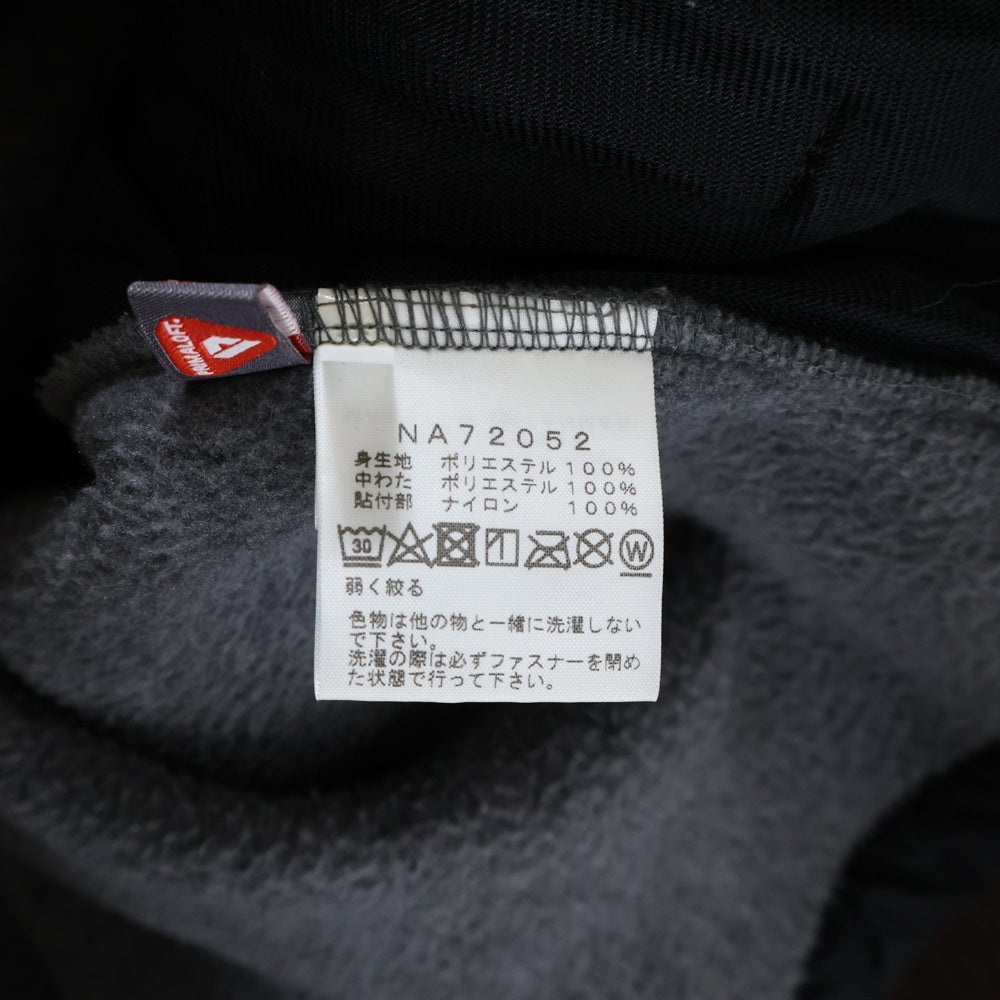 THE NORTH FACE(ザノースフェイス) ENALI HOODIE デナリ ナイロン切り替え ジップアップ フーデッド フリース ジャケット ブラック/グレー NA72052