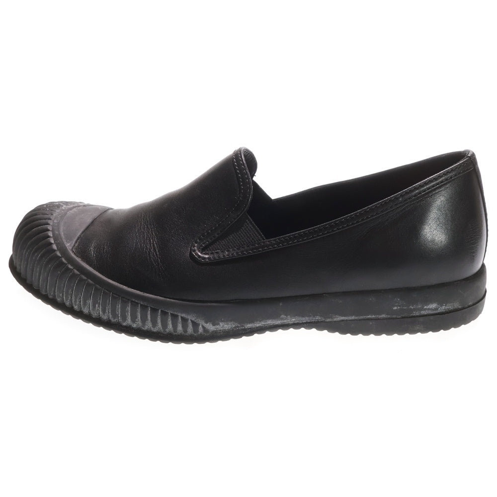 PRADA SPORT(プラダ スポーツ) アッパー デザイン レザー スリッポン ローファー ブラック 3S5934