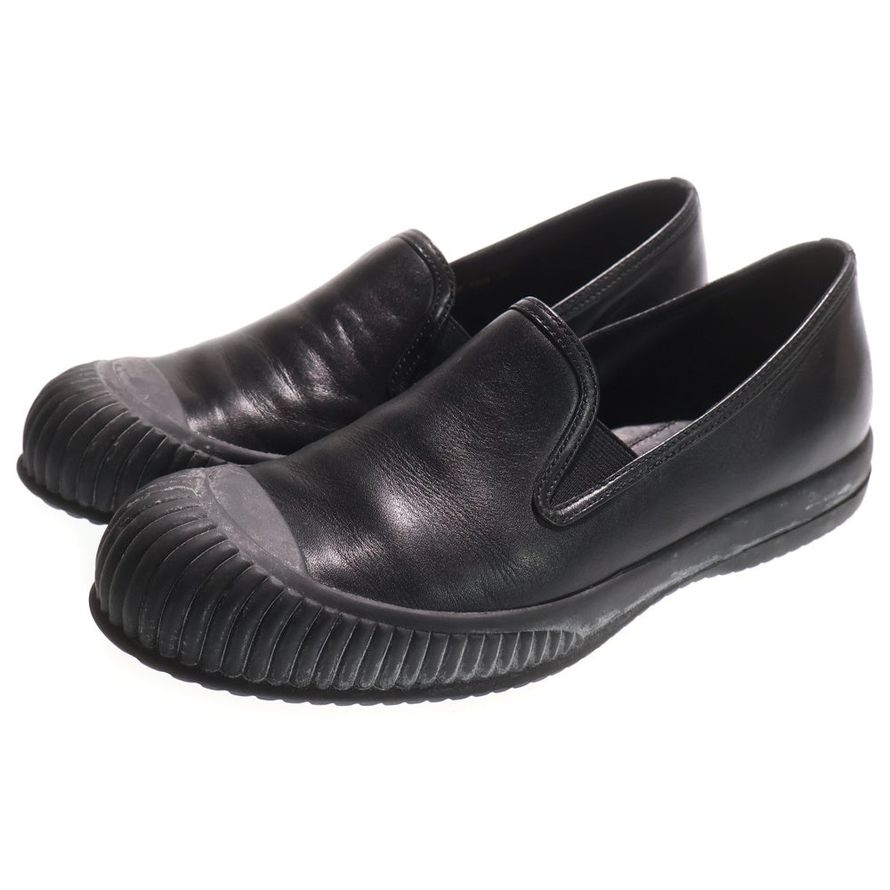 PRADA SPORT(プラダ スポーツ) アッパー デザイン レザー スリッポン ローファー ブラック 3S5934
