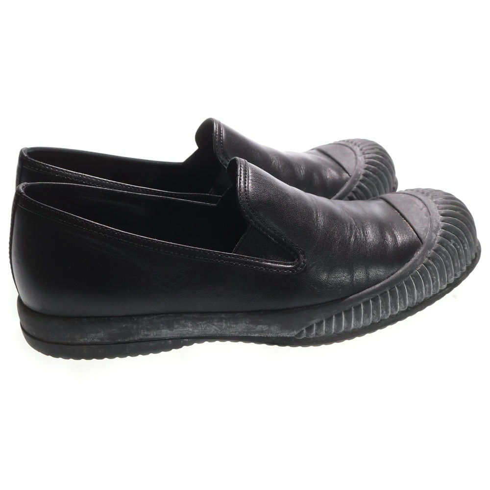 PRADA SPORT(プラダ スポーツ) アッパー デザイン レザー スリッポン ローファー ブラック 3S5934