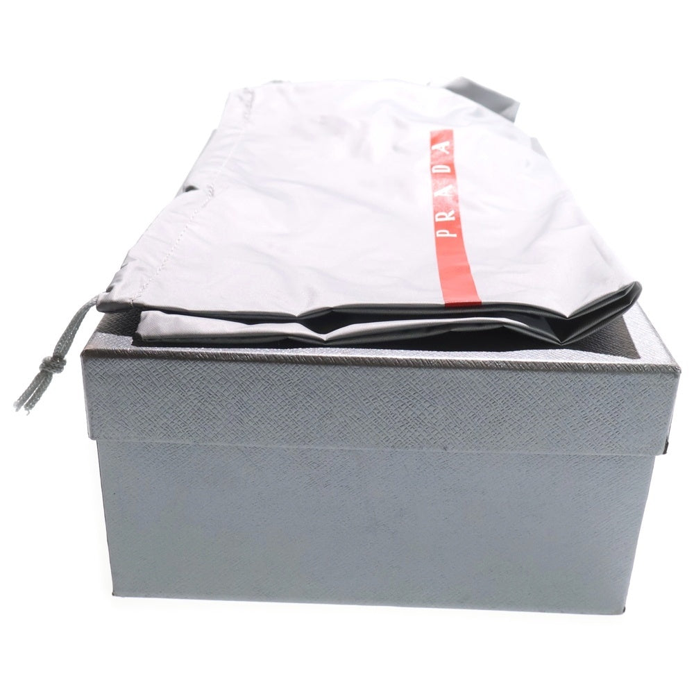 PRADA SPORT(プラダ スポーツ) アッパー デザイン レザー スリッポン ローファー ブラック 3S5934