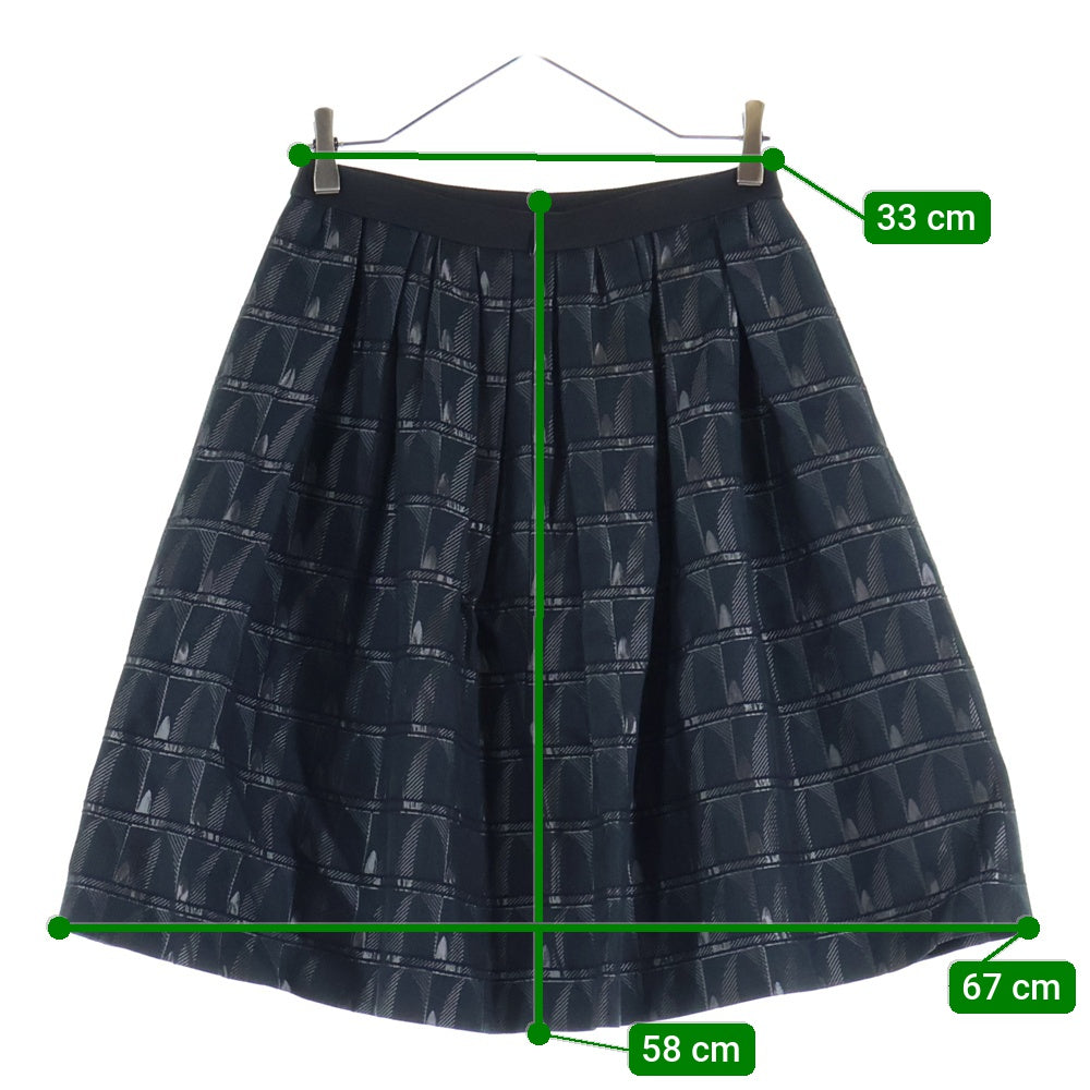 MACKINTOSH(マッキントッシュ) 総柄 ジャガード タック タイトスカート レディース ブラック G5S36-273-09