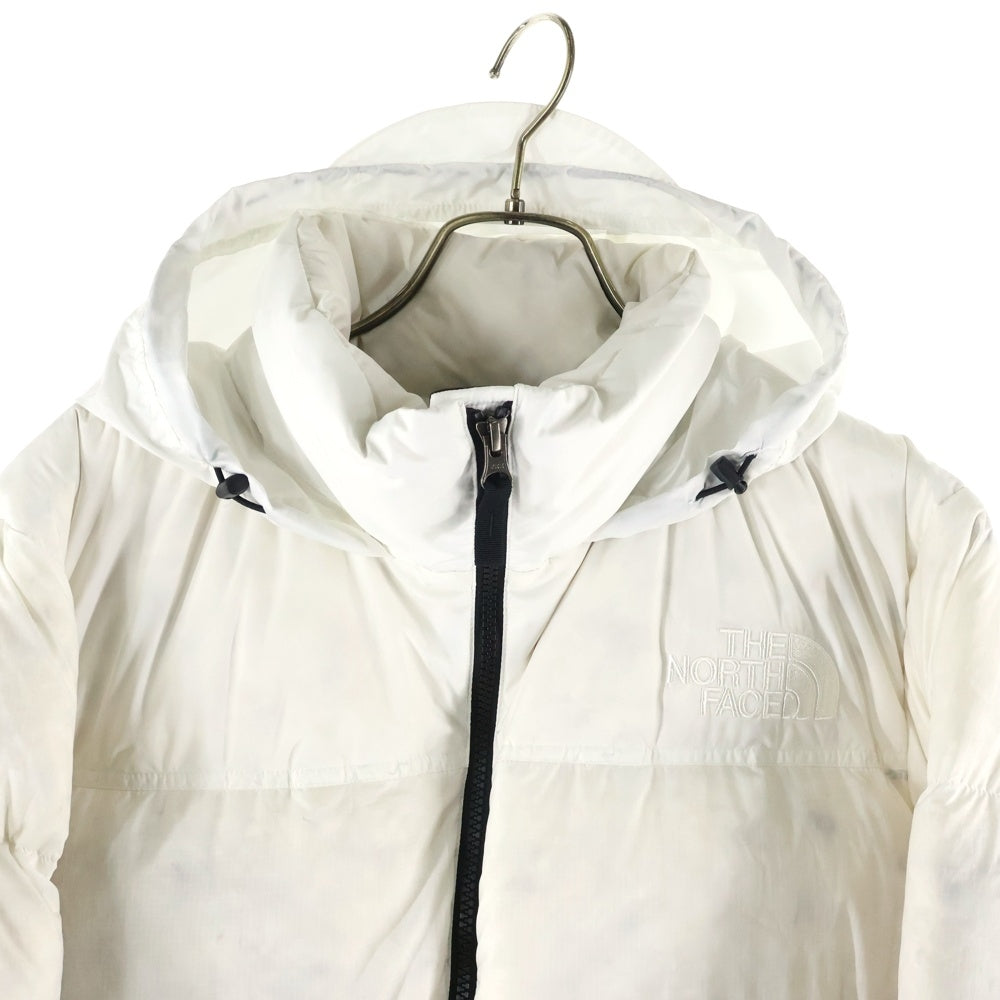 THE NORTH FACE(ザノースフェイス) UNDYED NUPTSE JACKET アンダイド ヌプシ フーデッドダウンジャケット ホワイト ND92337