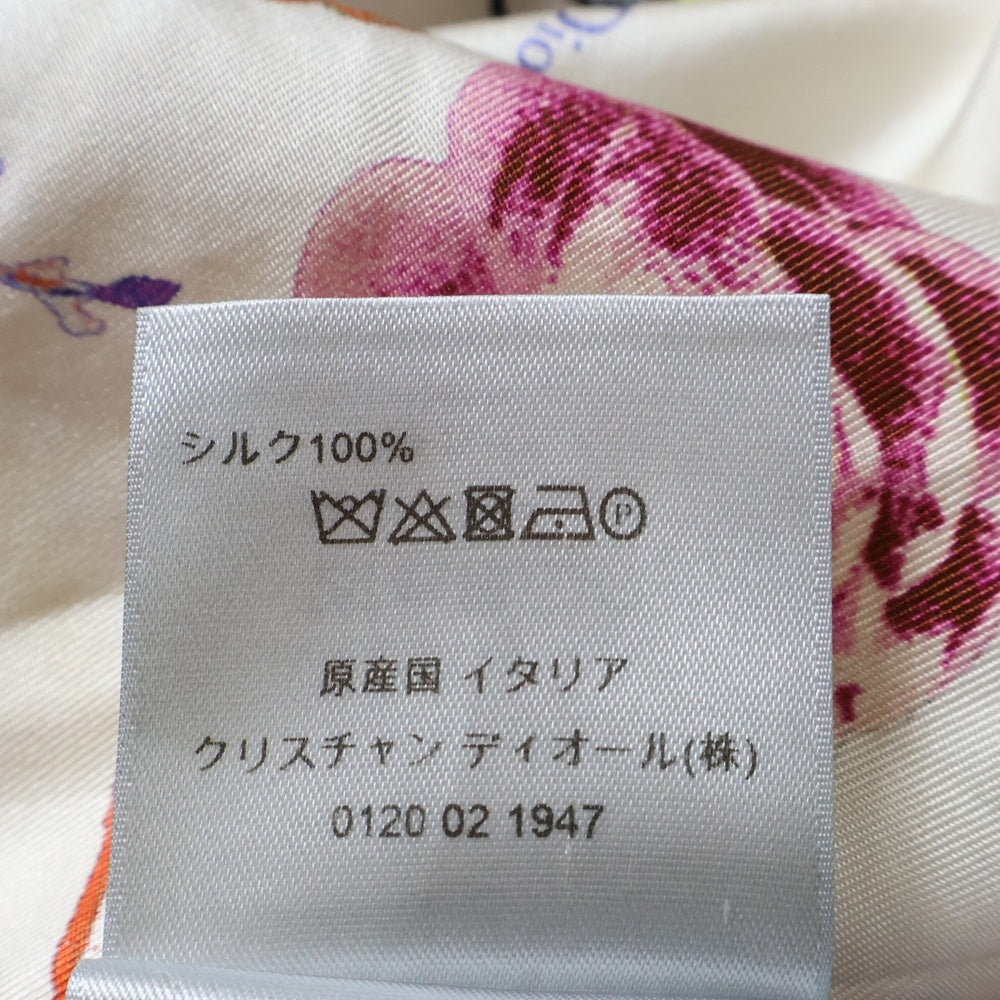 Christian Dior(クリスチャンディオール) 19SS ×KAWS BEE刺繍 総柄シルク長袖シャツ ホワイト 923C561W6016