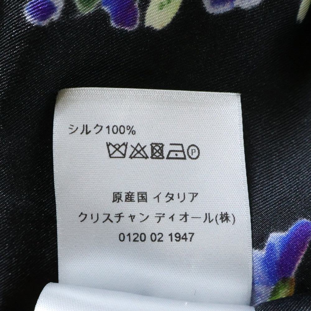 Christian Dior(クリスチャンディオール) 19SS ×KAWS BEE刺繍 総柄シルク長袖シャツ ブラック 923C561W6009