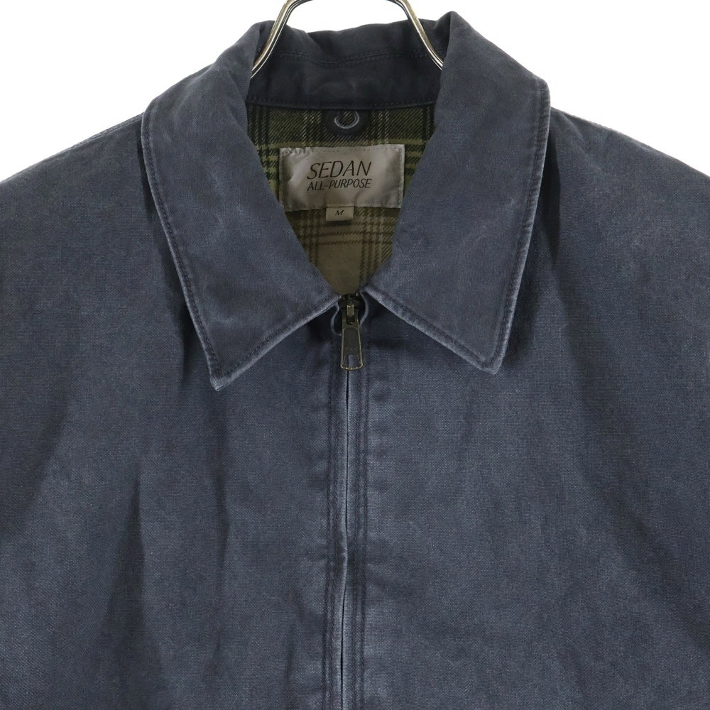SEDAN ALL-PURPOSE(セダン オールパーパス) Vintage Washed Cotton Duck Jacket ヴィンテージ ウォッシュ ジップアップ ジャケット グレー SD25F-JK02
