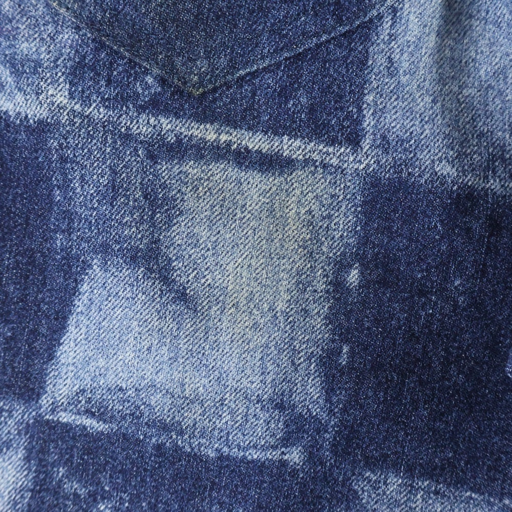 LOUIS VUITTON(ルイヴィトン) 21AW ダミエ ソルト ロゴデザイン マルチポケット ジップアップ デニムパンツ インディゴ RM212M DR0 HLD03W