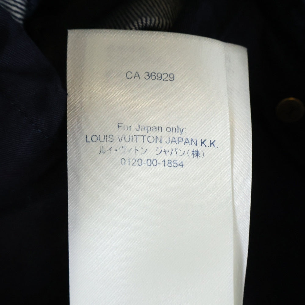 LOUIS VUITTON(ルイヴィトン) 21AW ダミエ ソルト ロゴデザイン マルチポケット ジップアップ デニムパンツ インディゴ RM212M DR0 HLD03W