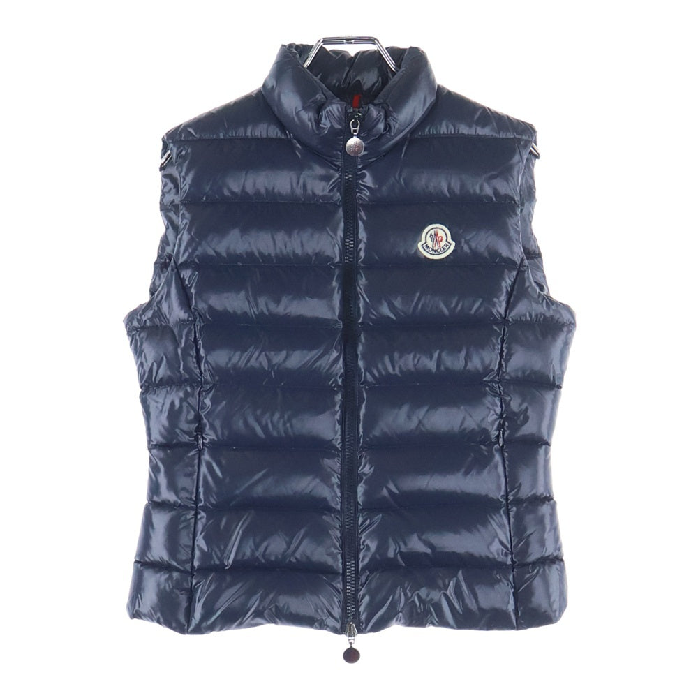 MONCLER(モンクレール) 15AW GHANY GILET ロゴワッペン ダウンベスト ネイビー レディース A20934830105 68950