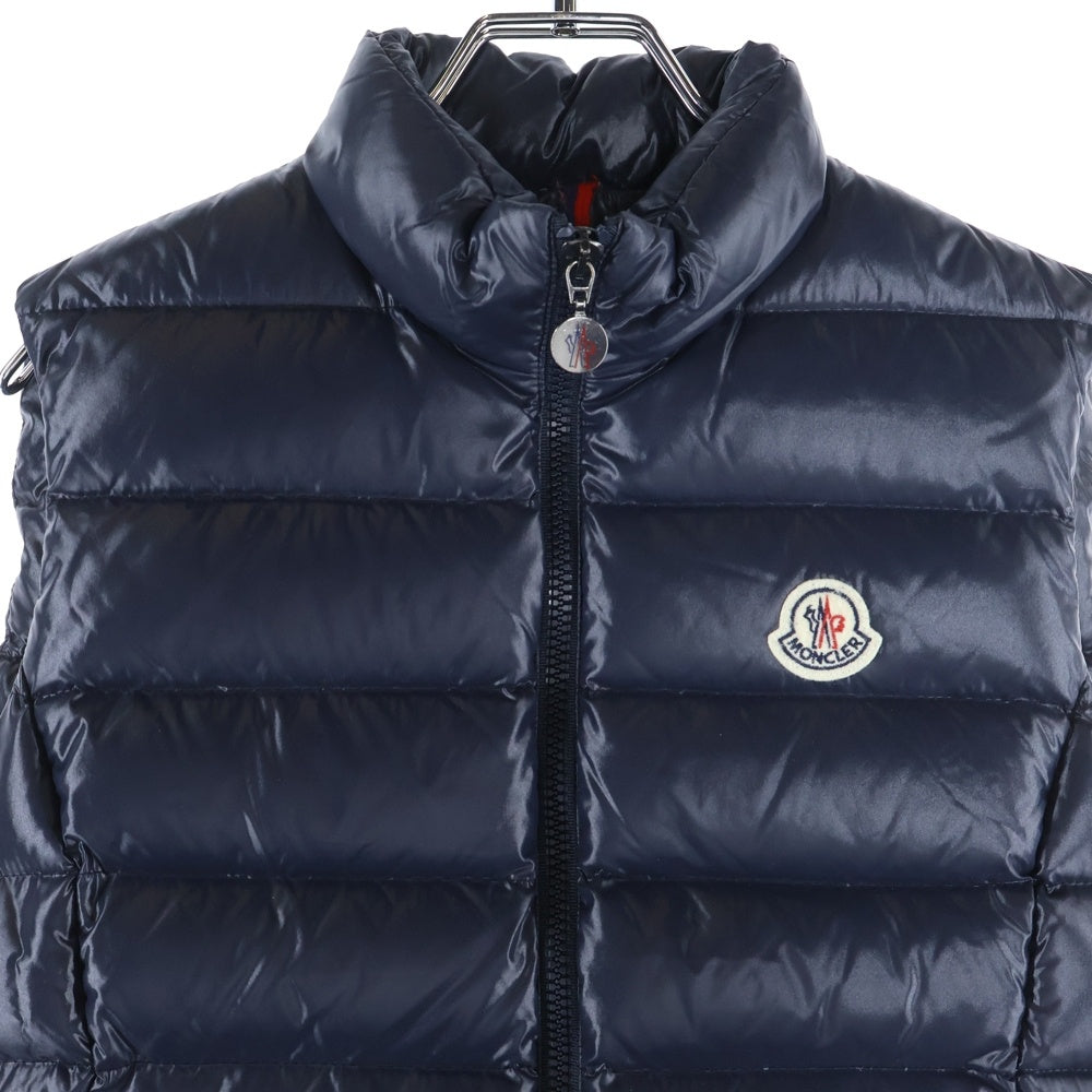 MONCLER(モンクレール) 15AW GHANY GILET ロゴワッペン ダウンベスト ネイビー レディース A20934830105 68950