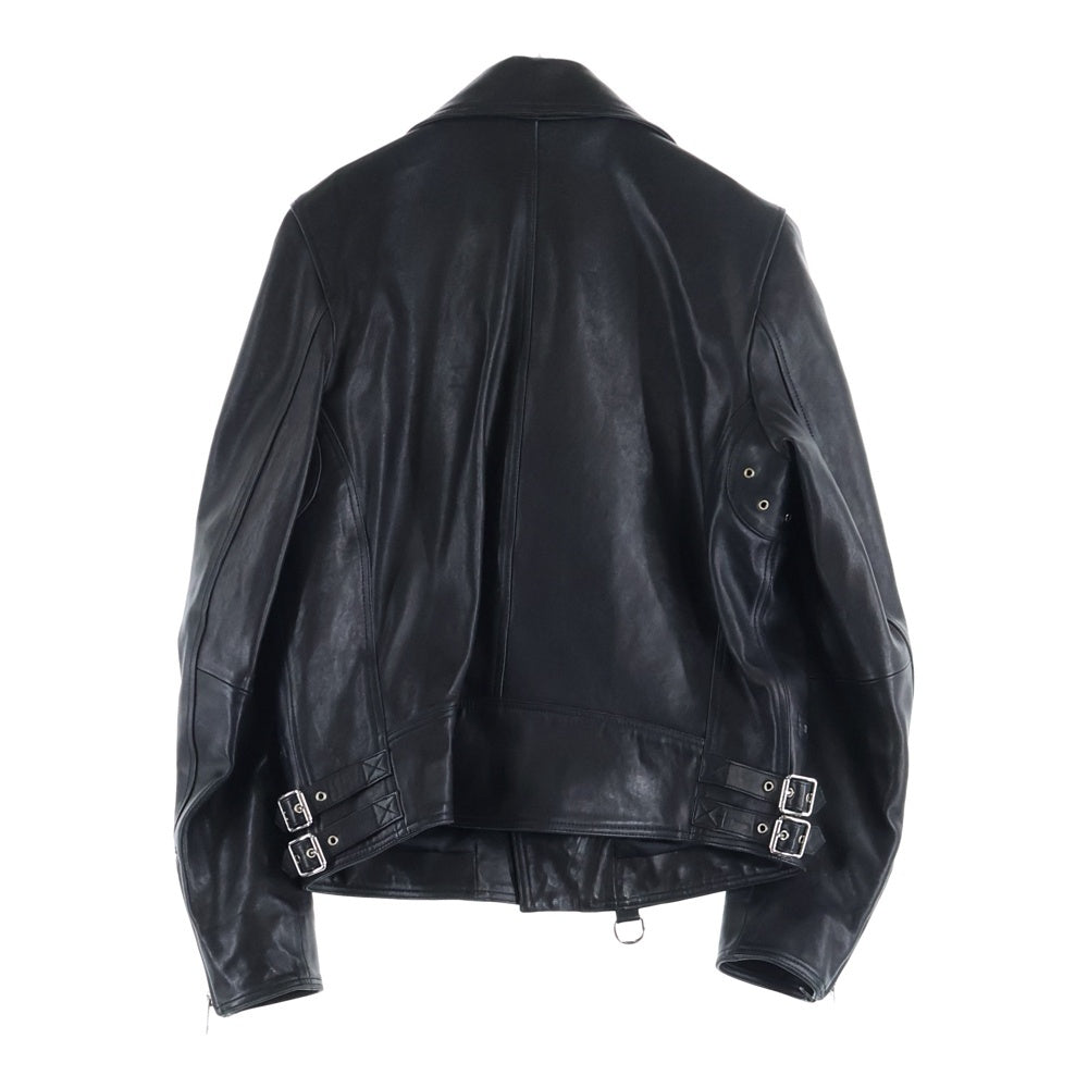 DIESEL(ディーゼル) ラムレザー ダブルライダースジャケット ブラック