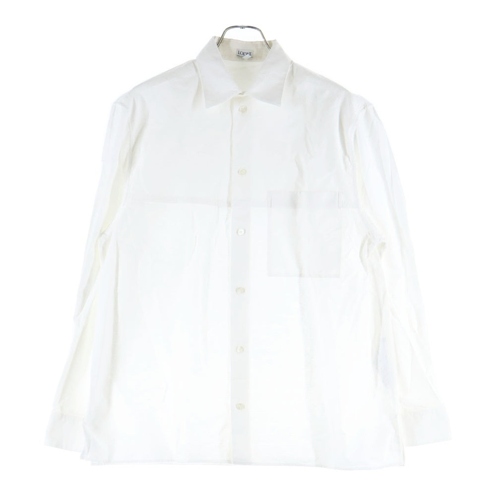 LOEWE(ロエベ) ANAGRAM JACQUARD SHIRT アナグラム ジャガード ロングスリーブ コットンシャツ ホワイト H526Y05X15