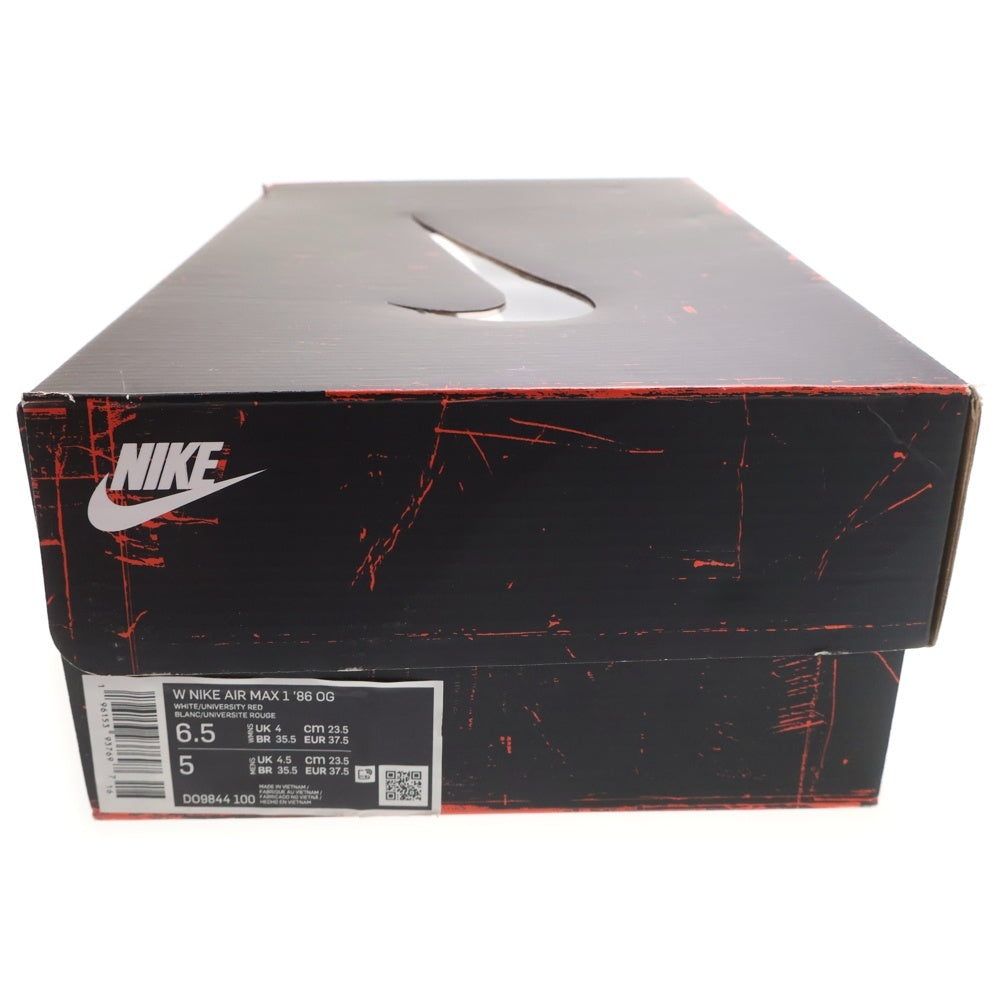 NIKE(ナイキ) AIR MAX 1 86 OG BIG BUBBLE RED エア マックス オージー ビッグ バブル ローカットスニーカー レディース レッド/グレー/ホワイト US6.5/23.5cm DO9844-100